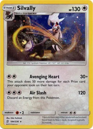 Silvally (184/236) (Cosmos Holo) [Sun & Moon: Unified Minds] - Doe's Cards