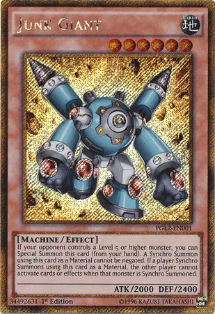 Junk Giant [PGL2-EN001] Gold Secret Rare - Doe's Cards