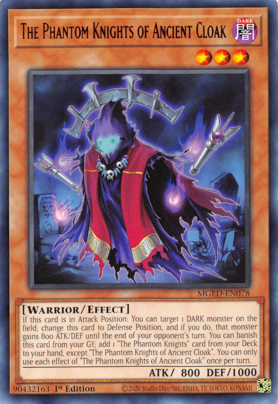 The Phantom Knights of Ancient Cloak [MGED-EN078] Rare - Doe's Cards