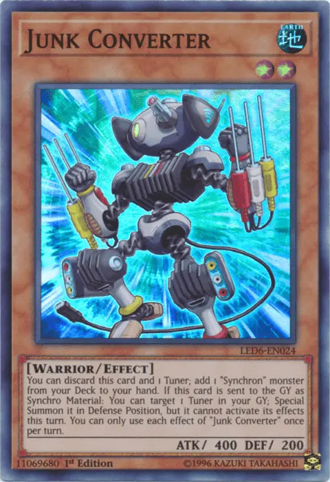 Junk Converter [LED6-EN024] Super Rare - Doe's Cards