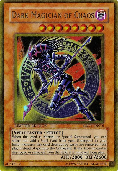Dark Magician of Chaos [GLD1-EN016] Gold Rare - Doe's Cards