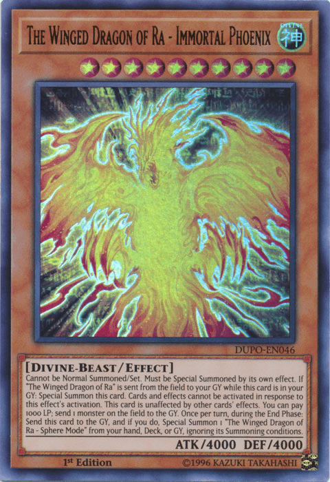 The Winged Dragon of Ra - Immortal Phoenix [DUPO-EN046] Ultra Rare - Doe's Cards