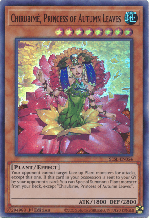 Chirubime, Princess of Autumn Leaves [SESL-EN054] Super Rare - Doe's Cards