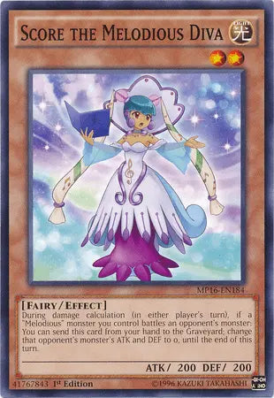Score the Melodious Diva [MP16-EN184] Common - Doe's Cards
