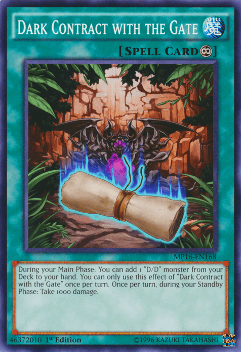 Dark Contract with the Gate [MP16-EN168] Common - Doe's Cards