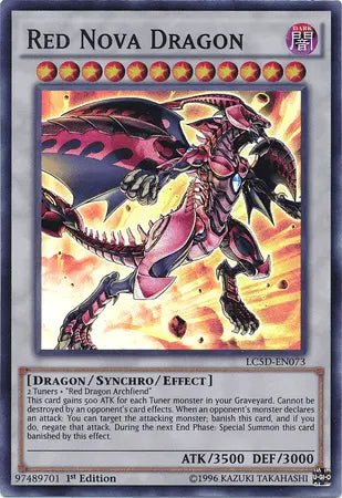Red Nova Dragon [LC5D-EN073] Super Rare - Doe's Cards