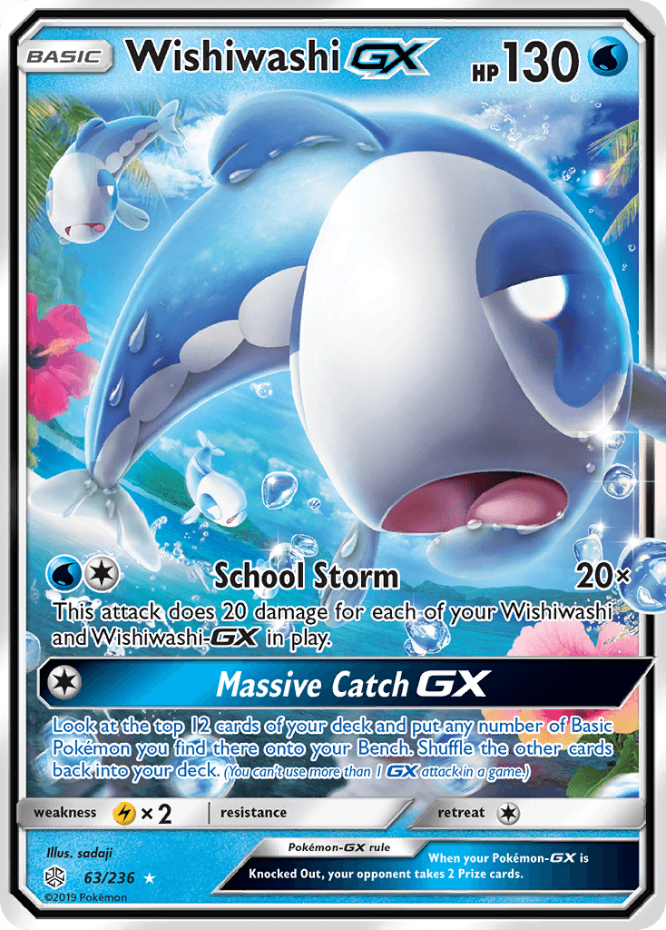 Wishiwashi GX (63/236) [Sun & Moon: Cosmic Eclipse] - Doe's Cards