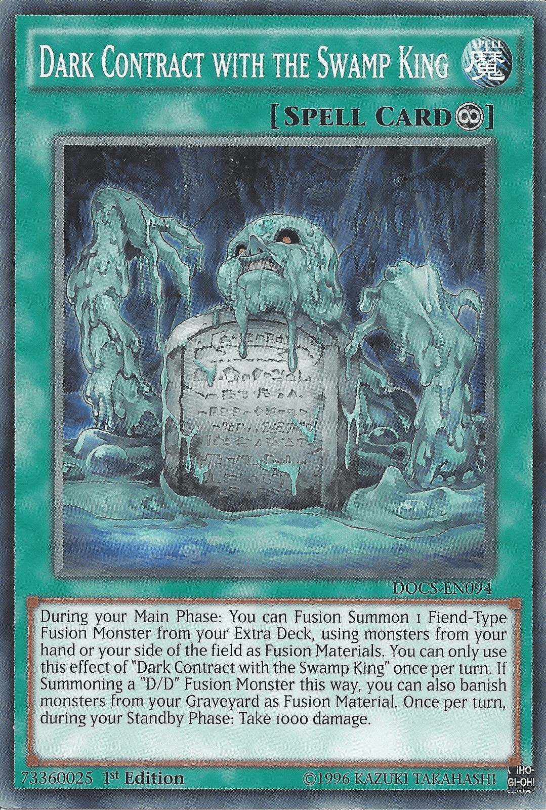 Dark Contract with the Swamp King [DOCS-EN094] Common - Doe's Cards