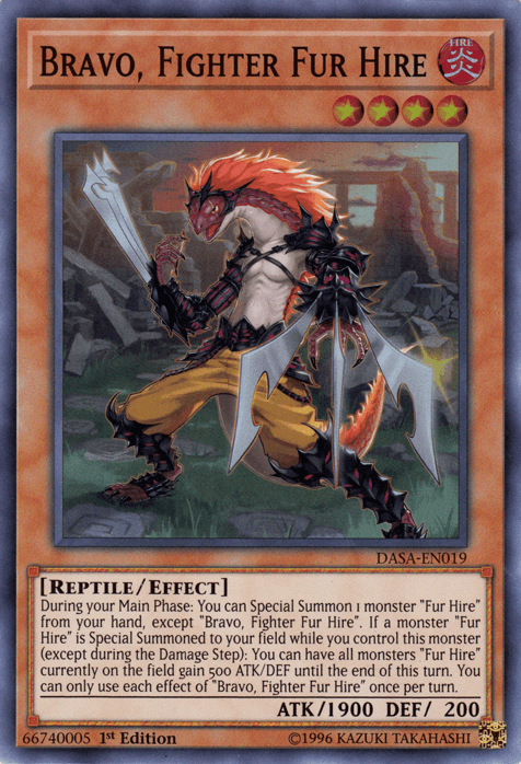 Bravo, Fighter Fur Hire [DASA-EN019] Super Rare - Doe's Cards