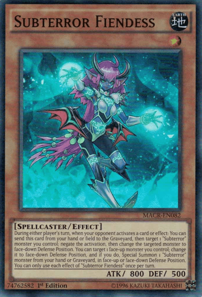 Subterror Fiendess [MACR-EN082] Super Rare - Doe's Cards