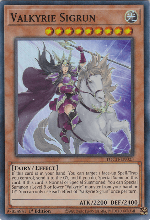 Valkyrie Sigrun [TOCH-EN023] Super Rare - Doe's Cards