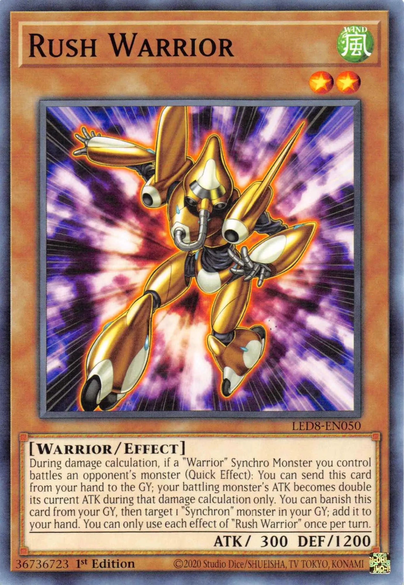 Rush Warrior [LED8-EN050] Common - Doe's Cards