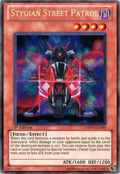 Stygian Street Patrol [DREV-EN099] Secret Rare - Doe's Cards