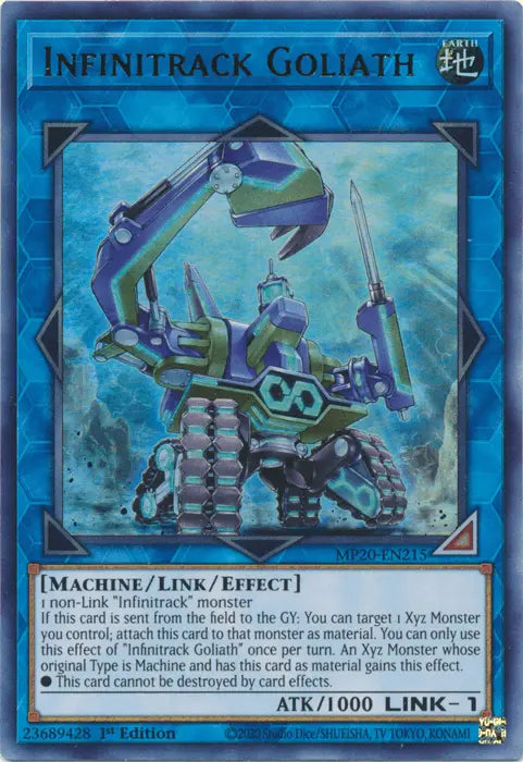 Infinitrack Goliath [MP20-EN215] Ultra Rare - Doe's Cards