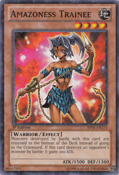 Amazoness Trainee [BP01-EN213] Starfoil Rare - Doe's Cards