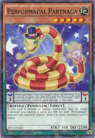 Performapal Partnaga [SP15-EN025] Shatterfoil Rare - Doe's Cards