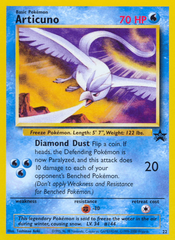 Articuno (22) [Wizards of the Coast: Black Star Promos] - Doe's Cards