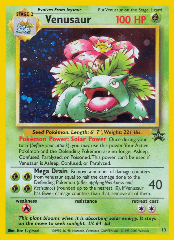 Venusaur (13) [Wizards of the Coast: Black Star Promos] - Doe's Cards