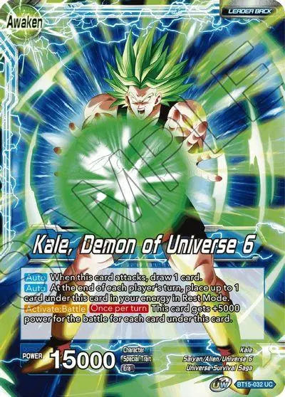 Kale // Kale, Demon of Universe 6 (BT15-032) [Saiyan Showdown] - Doe's Cards