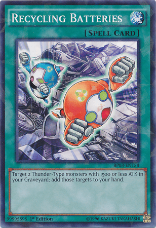 Recycling Batteries [BP03-EN158] Shatterfoil Rare - Doe's Cards