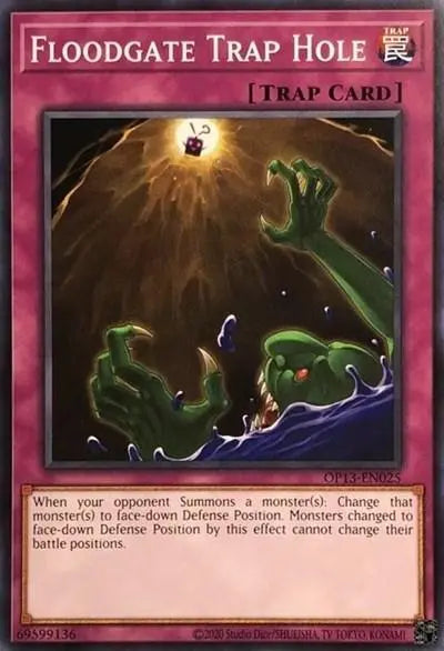 Floodgate Trap Hole [OP13-EN025] Common - Doe's Cards