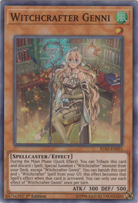 Witchcrafter Genni [IGAS-EN021] Super Rare - Doe's Cards