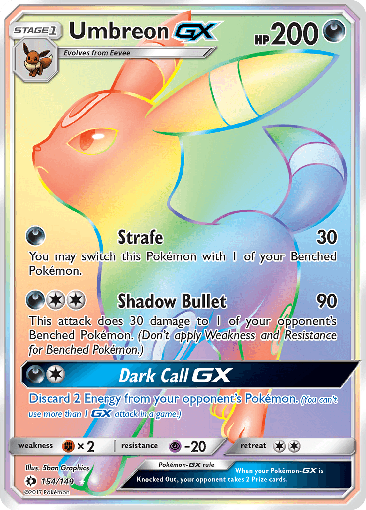 Umbreon GX (154/149) [Sun & Moon: Base Set] - Doe's Cards