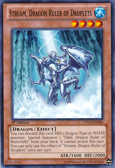 Stream, Dragon Ruler of Droplets [LTGY-EN096] Common - Doe's Cards