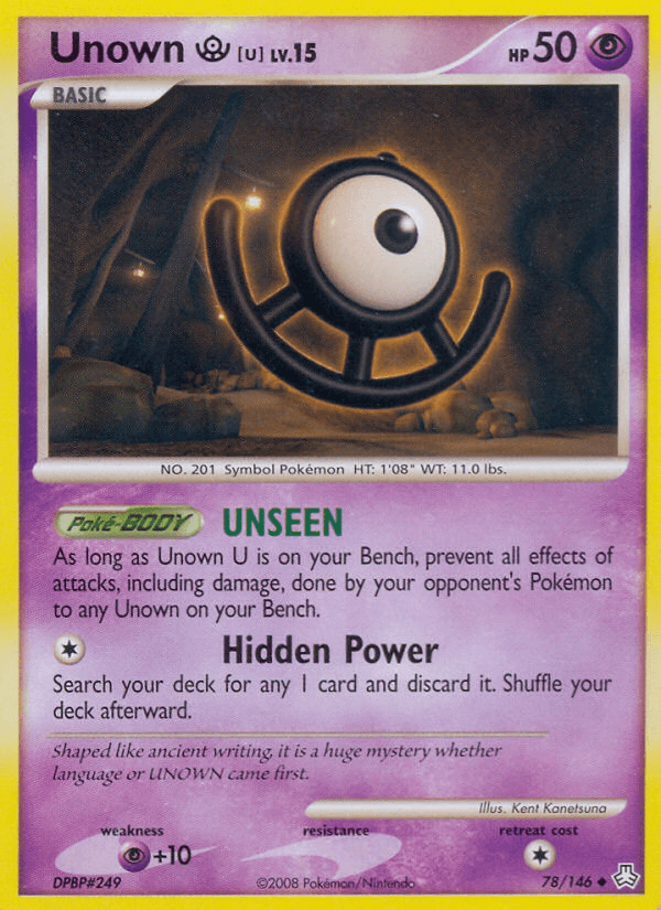 Unown U (78/146) [Diamond & Pearl: Legends Awakened] - Doe's Cards