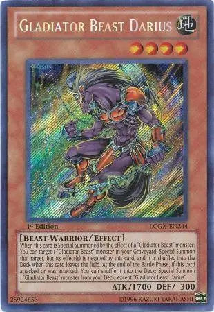 Gladiator Beast Darius [LCGX-EN244] Secret Rare - Doe's Cards