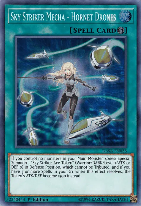 Sky Striker Mecha - Hornet Drones [DASA-EN033] Super Rare - Doe's Cards