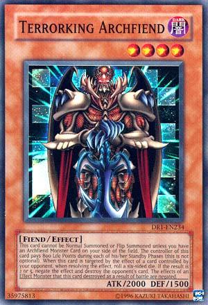 Terrorking Archfiend [DR1-EN234] Super Rare - Doe's Cards