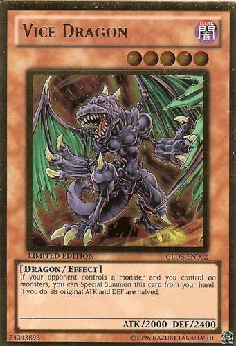 Vice Dragon [GLD3-EN002] Gold Rare - Doe's Cards