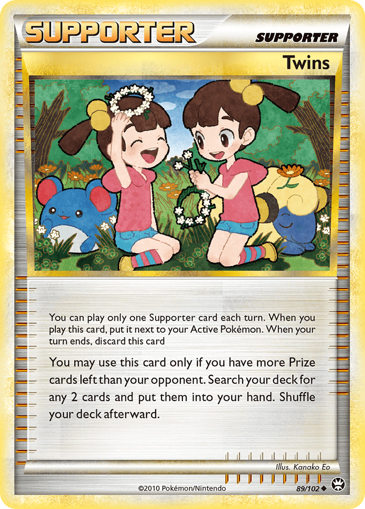 Twins (89/102) [HeartGold & SoulSilver: Triumphant] - Doe's Cards