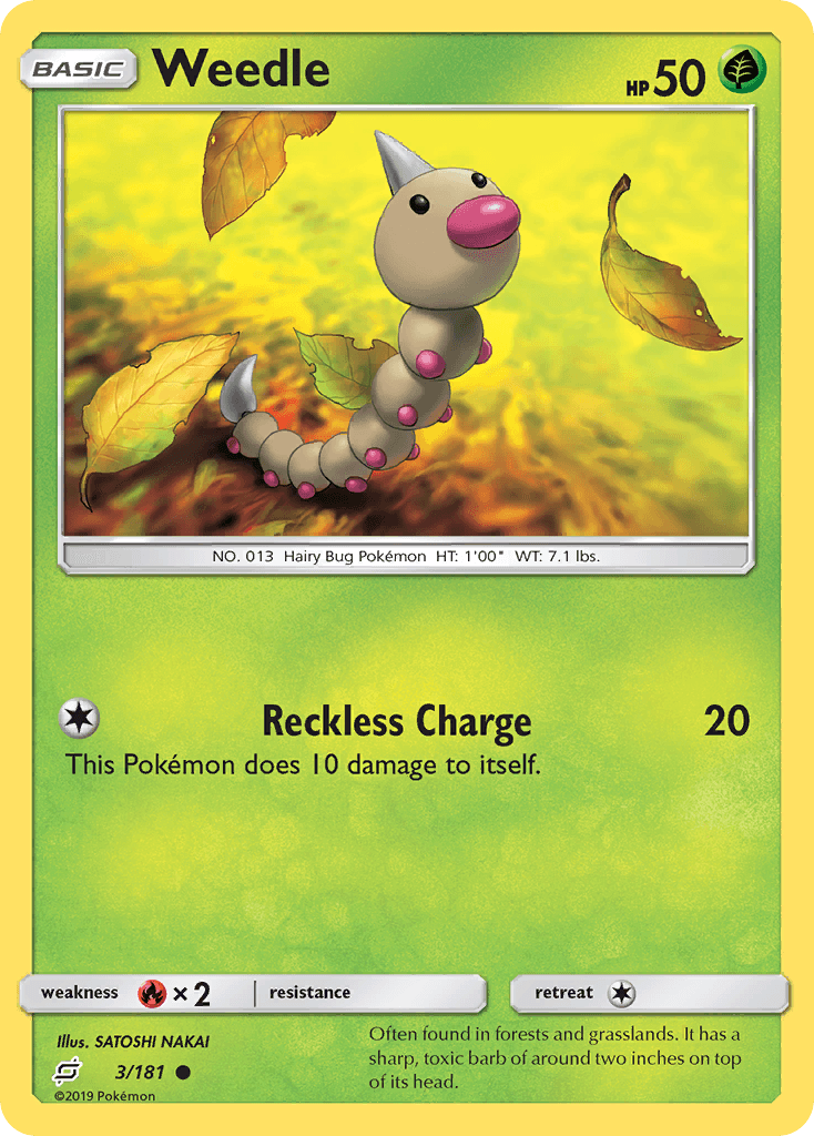 Weedle (3/181) [Sun & Moon: Team Up] - Doe's Cards