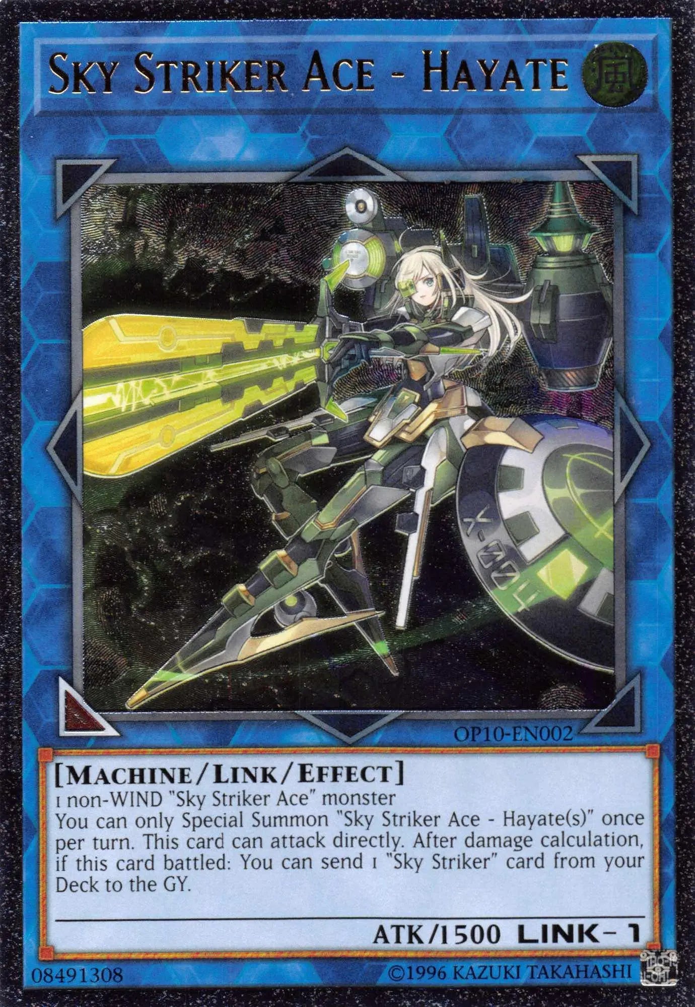 Sky Striker Ace - Hayate [OP10-EN002] Ultimate Rare - Doe's Cards