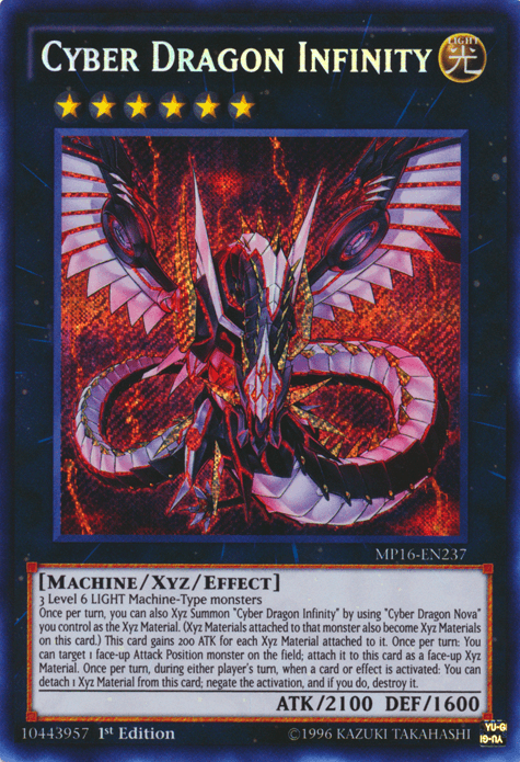 Cyber Dragon Infinity [MP16-EN237] Secret Rare - Doe's Cards