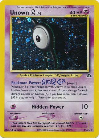 Unown [A] (14/75) [Neo Discovery Unlimited] - Doe's Cards