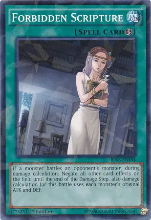 Forbidden Scripture [BP03-EN184] Shatterfoil Rare - Doe's Cards