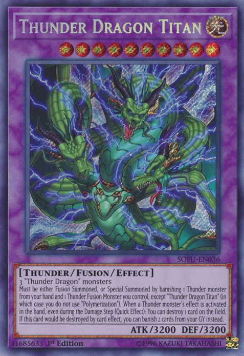 Thunder Dragon Titan [SOFU-EN036] Secret Rare - Doe's Cards