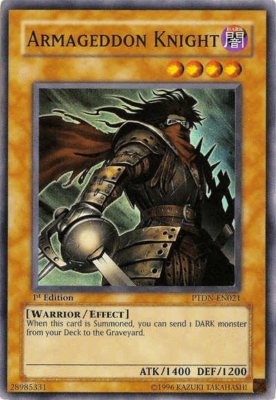 Armageddon Knight [PTDN-EN021] Super Rare - Doe's Cards