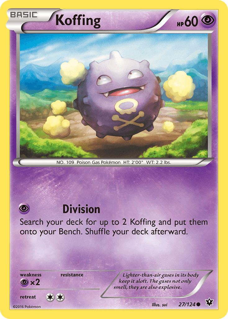 Koffing (27/124) [XY: Fates Collide] - Doe's Cards