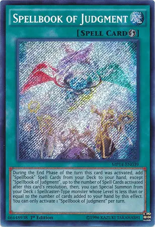Spellbook of Judgment [MP14-EN039] Secret Rare - Doe's Cards