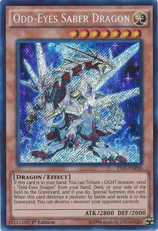 Odd-Eyes Saber Dragon [YS15-ENF00] Secret Rare - Doe's Cards
