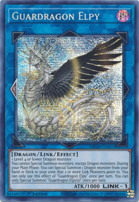 Guardragon Elpy [MP20-EN021] Prismatic Secret Rare - Doe's Cards