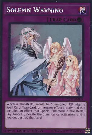 Solemn Warning [NKRT-EN035] Platinum Rare - Doe's Cards