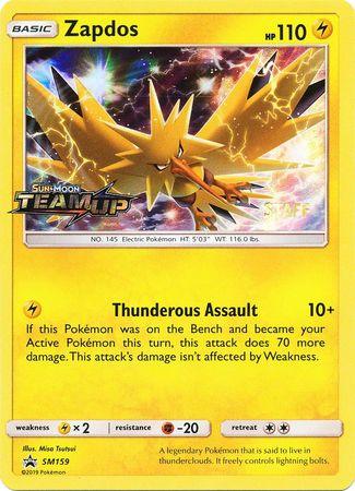 Zapdos (SM159) (Staff) [Sun & Moon: Black Star Promos] - Doe's Cards