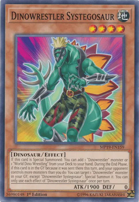 Dinowrestler Systegosaur [MP19-EN159] Common - Doe's Cards