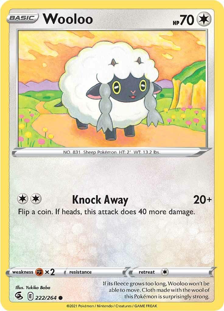 Wooloo (222/264) [Sword & Shield: Fusion Strike] - Doe's Cards