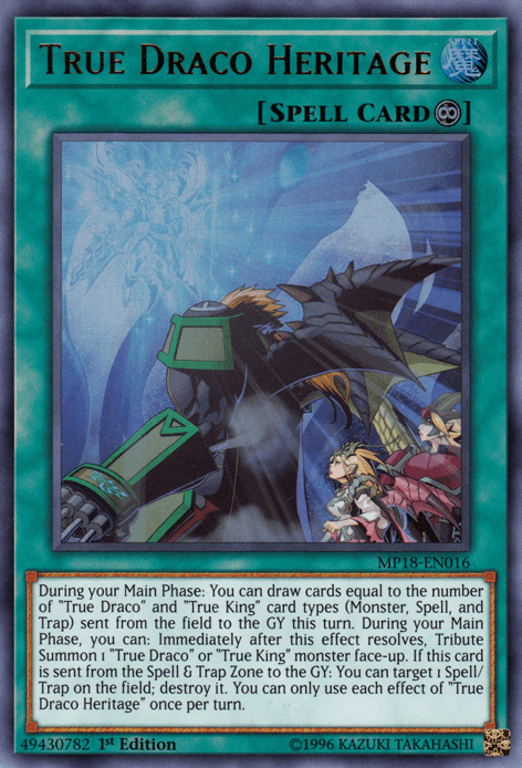 True Draco Heritage [MP18-EN016] Ultra Rare - Doe's Cards